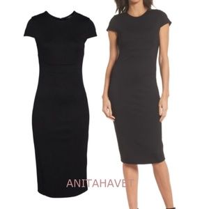 FELICITY & COCO Austin Sheath Dress Black XS